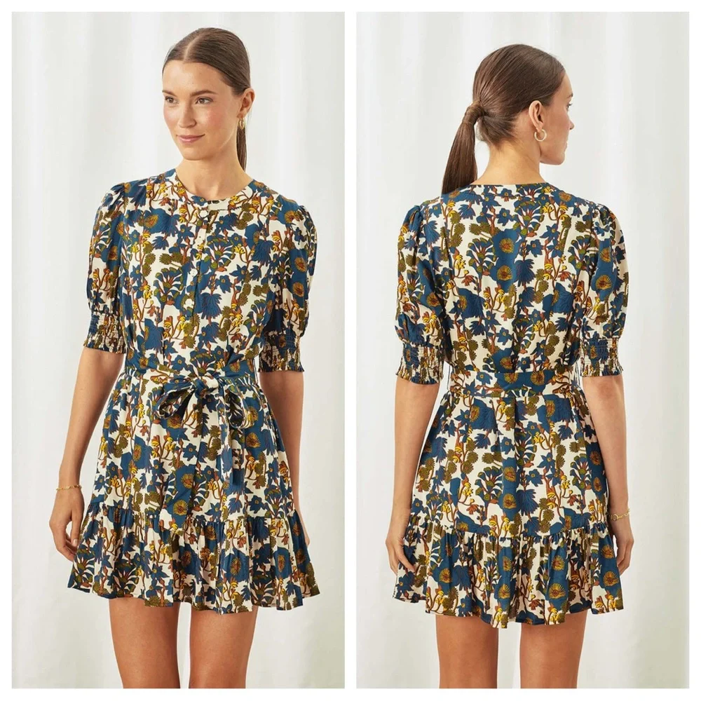 Floral Print Mini Dress - Picture 12 of 12